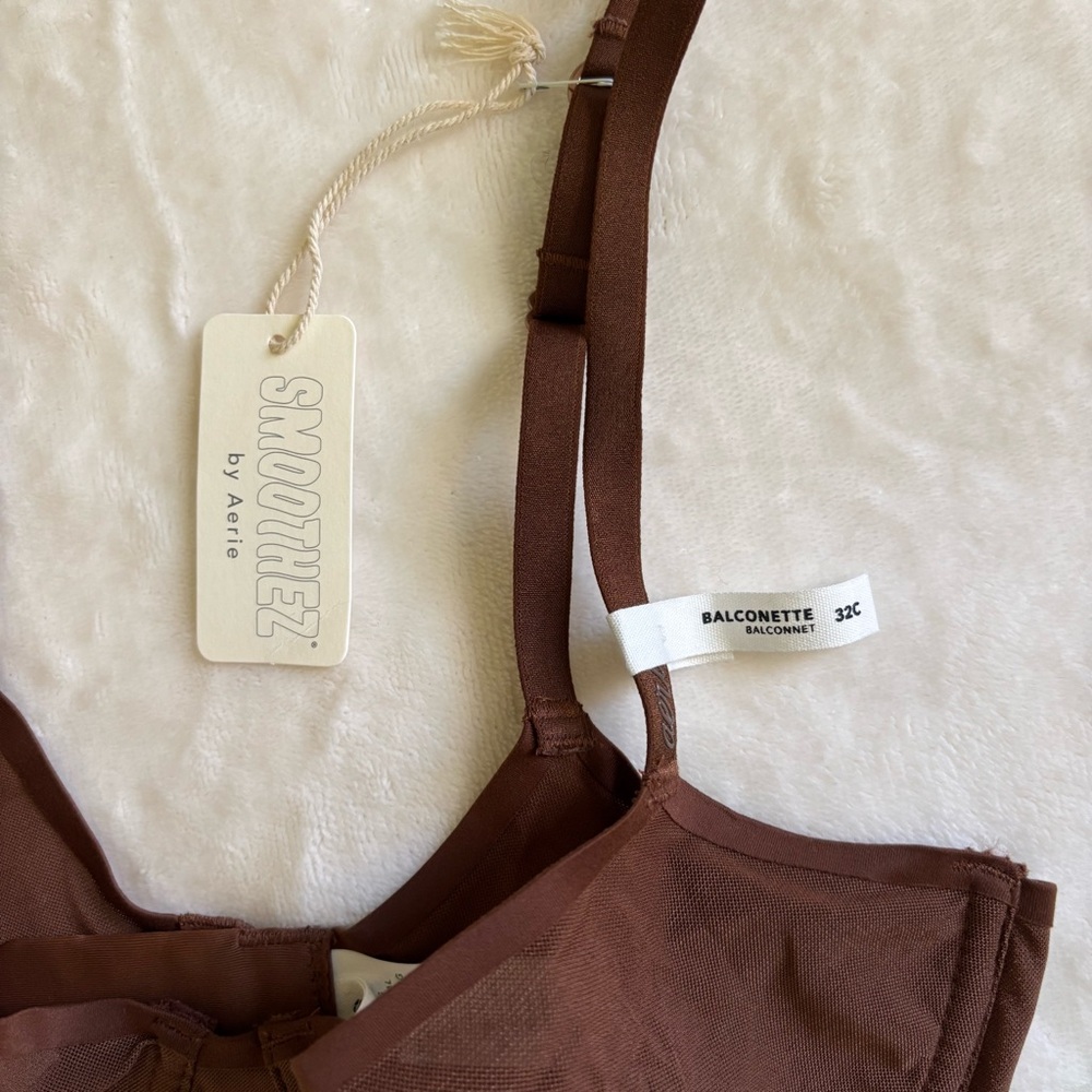 Unlined Brown Underwire Bra - - Picture 5 of 5